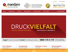 Tablet Screenshot of mandaro.de